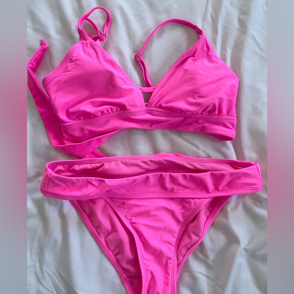 HOT PINK BATHING SUIT